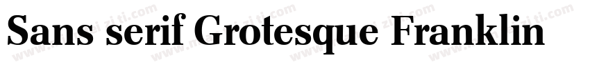 Sans serif Grotesque Franklin Gothi字体转换